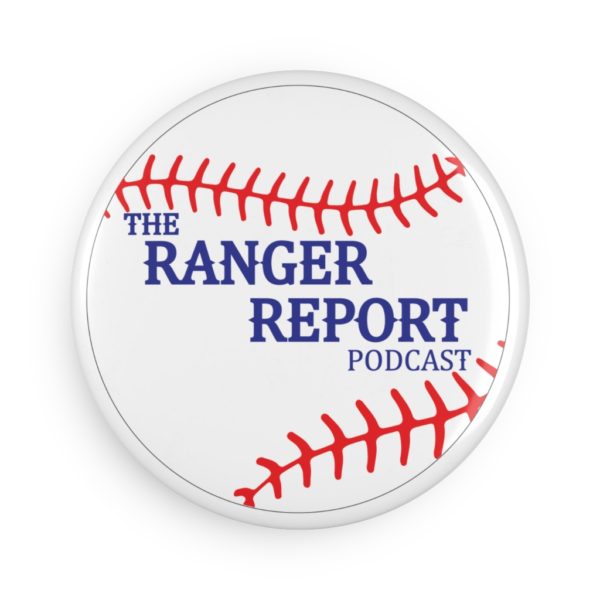 The Ranger Report Podcast Logo Button Magnet, Round (1 & 10 pcs) - Image 2