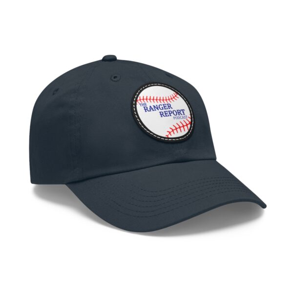 The Ranger Report Logo Dad Hat with Leather Patch (Round) - Image 2