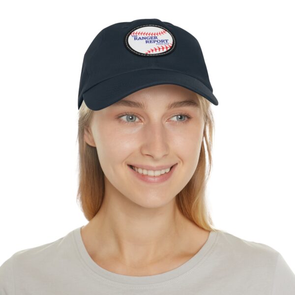 The Ranger Report Logo Dad Hat with Leather Patch (Round) - Image 4