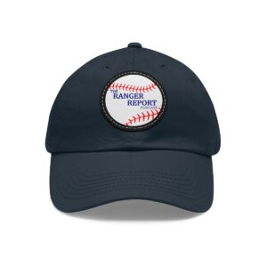 The Ranger Report Logo Dad Hat with Leather Patch (Round)