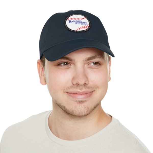 The Ranger Report Logo Dad Hat with Leather Patch (Round) - Image 5