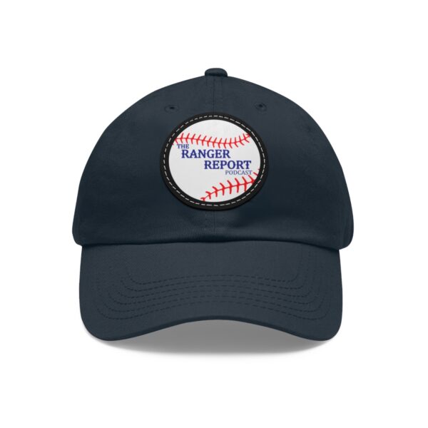 The Ranger Report Logo Dad Hat with Leather Patch (Round)