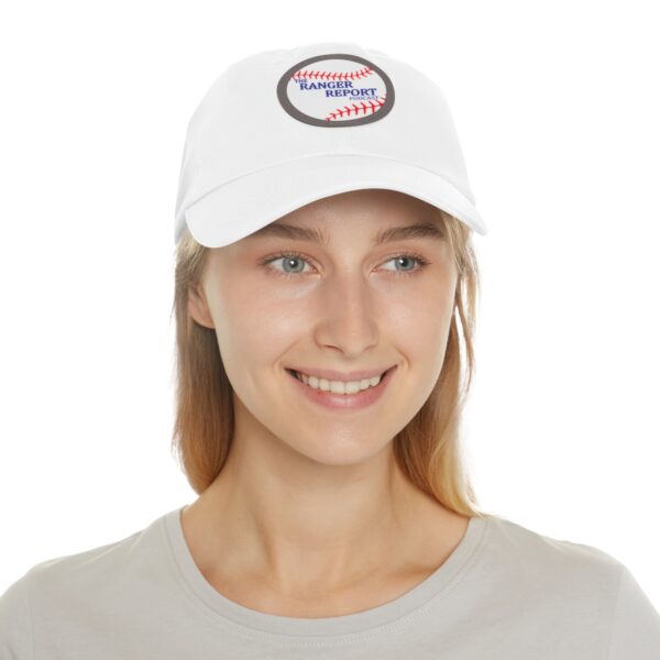 The Ranger Report Logo Dad Hat with Leather Patch (Round) - Image 18