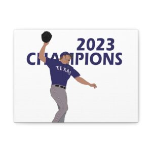 Texas Baseball 2023 Champions Matte Canvas Wall Art